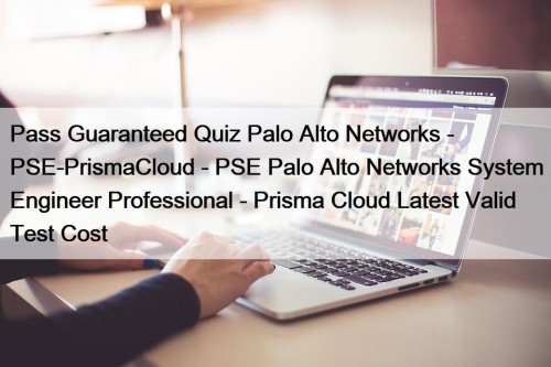 Pass Guaranteed Quiz Palo Alto Networks - PSE-PrismaCloud - PSE Palo Alto Networks System Engineer Professional - Prisma Cloud Latest Valid Test Cost