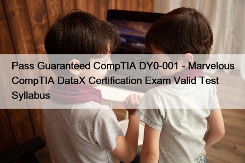 Pass Guaranteed CompTIA DY0-001 - Marvelous CompTIA DataX Certification Exam Valid Test Syllabus