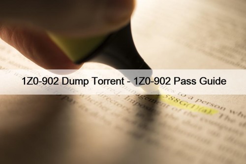 1Z0-902 Dump Torrent - 1Z0-902 Pass Guide